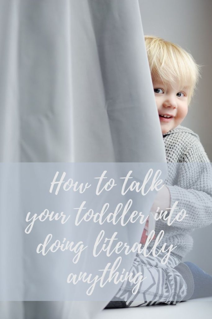 how to talk your toddler into doing literally anything